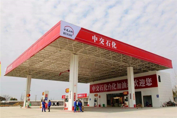 连云港加油站钢结构网架案例6